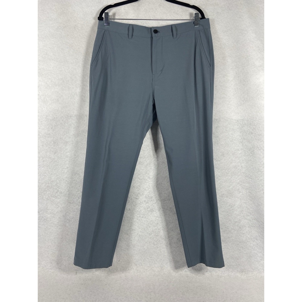 Free Fly Pants Men's 34x28 Gray Chino Straight Performance Lightweight Stretch